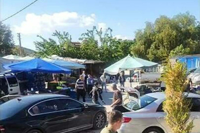 Foça'da pazarcıların kavgası; 7 gözaltı