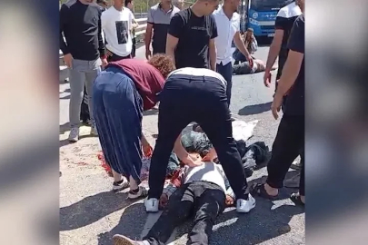 Kurbanlık koyun yüklü kamyonet devrildi: 1 ölü, 1 yaralı