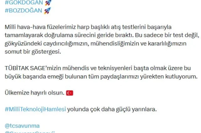 GÖKDOĞAN VE BOZDOĞAN, harp başlıklı atış testlerini tamamladı