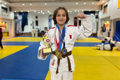 Küçük judocu Melisa'dan, 1 ayda 5 altın madalya