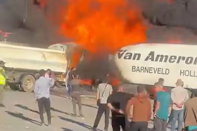 Hatay'da, yük boşaltan TIR’larda çıkan yangın söndürüldü