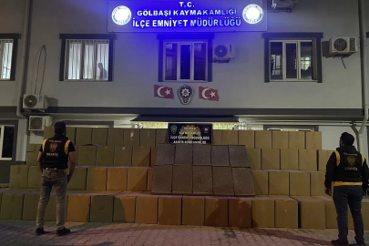 Durdurulan araçtan 600 bin paket bandrolsüz sigara çıktı