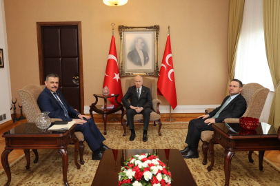 Bakanlar Çiftçi ve Gürlek, Bahçeli'yi ziyaret etti