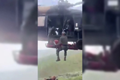 Dağda kalp krizi geçirdi; askeri helikopter ile kurtarıldı 
