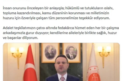 Bakan Gürlek'ten 'Ceza İnfaz Personeli Günü' mesajı