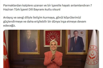 Bakan Göktaş'tan 'Türk İşaret Dili Bayramı' mesajı