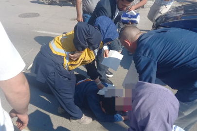 112 çalışanı mesai sonrası evine giderken kazayı görüp, yaralıya müdahale etti 