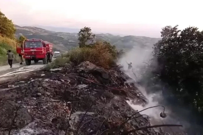 Makilikte çıkan yangın söndürüldü 