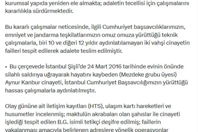 Bakan Gürlek: Aydınlatılamayan 2 cinayetin failleri yakalandı