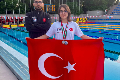 Muğlalı yüzücü Defne'den Avrupa'da tarihi başarı