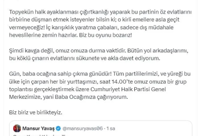 Kılıçdaroğlu: Tüm partililerimizi, grup toplantısı için CHP Genel Merkezimize çağırıyorum