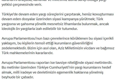 Bakan Gürlek: Türkiye'nin yargısını hedef almak beyhude bir çabadır