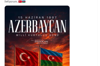 Cumhurbaşkanı Erdoğan, Azerbaycan'ın Milli Kurtuluş Günü'nü kutladı