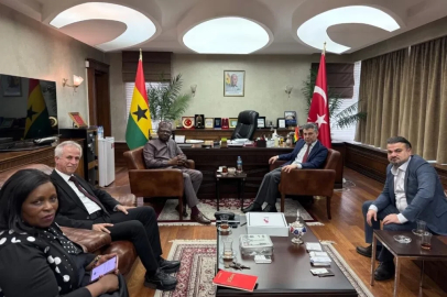 SANKON Genel Başkanı Cevahiroğlu, Gana Cumhuriyeti Ankara Büyükelçisini ziyaret etti