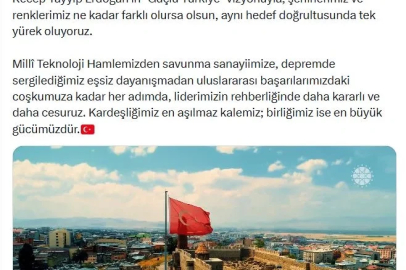 İletişim Başkanı Duran: Birlikte güçlüyüz, birlikte Türkiye’yiz