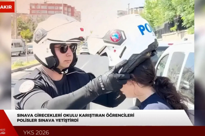 YKS'ye geç kalma tehlikesi yaşayan adayların yardımına güvenlik güçleri yetişti