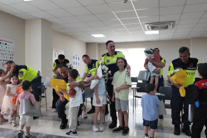 Düzce'de jandarma ekiplerine Babalar Günü sürprizi